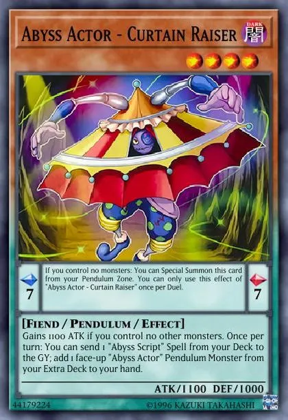 Abyss Actor - Curtain Raiser